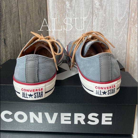 Converse Ctas OX Mason Grey Suede W AUTHENTIC - Picture 3 of 7